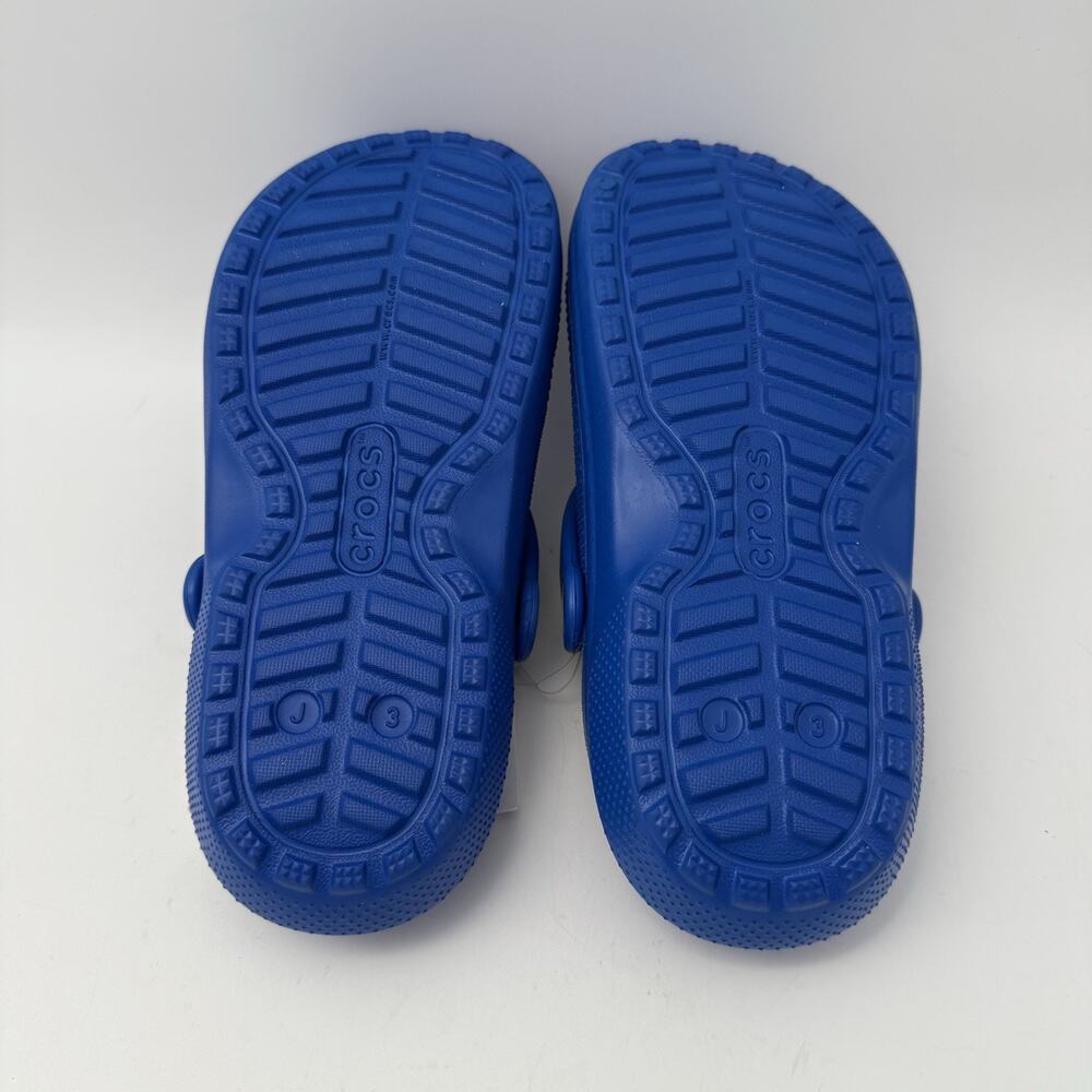 NEW Crocs Classic Clog Fleece Lined Blue Bolt Crocs Size Kids J3 Youth Size 3 - Picture 8 of 8